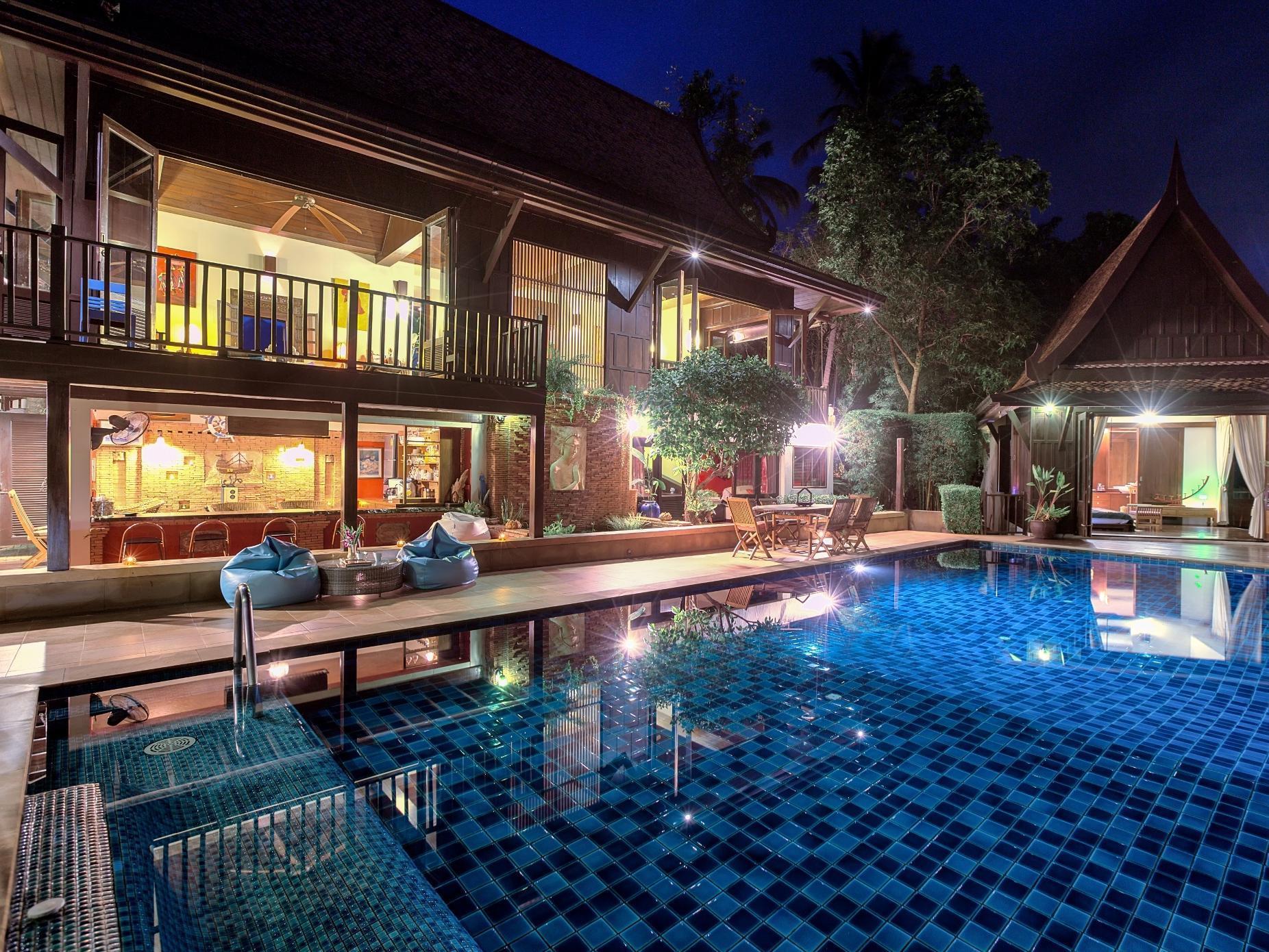 Villa Thai Teak - Panoramic Sea & Sunset Views Koh Samui Ngoại thất bức ảnh